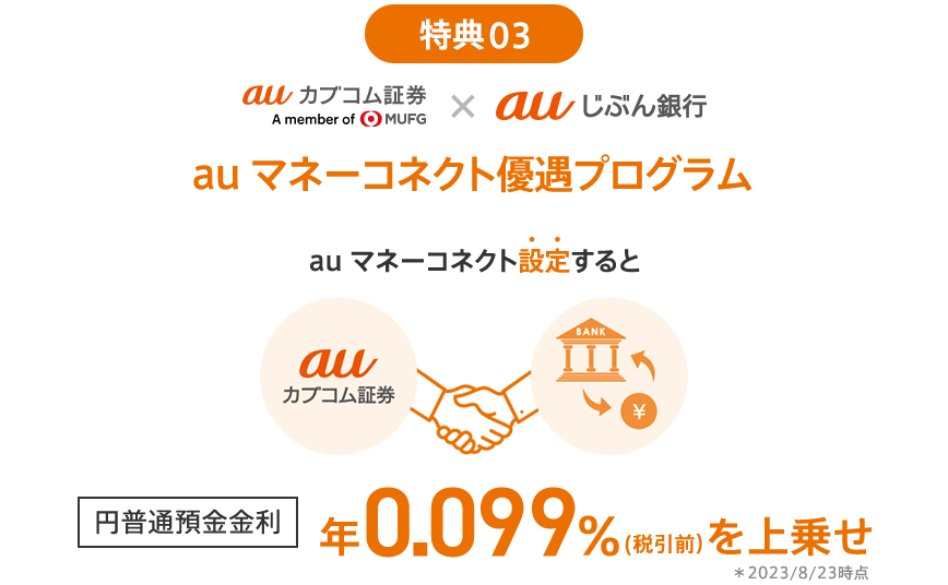 auじぶん銀行とauカブコム証券の連携設定